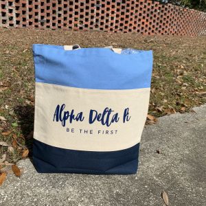 Color Block Tote Bag