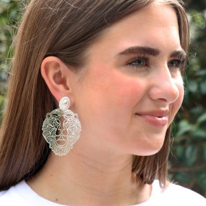Lion Dangle Earrings