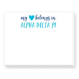 My Heart Belongs Note Pad