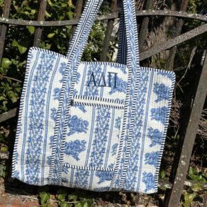 Floral Quilted Tote